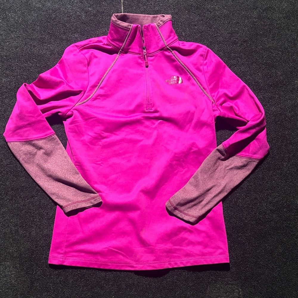 The North Face Women's Magenta Half-Zip Sweatshirt